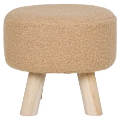 Tabouret Aberdeen en Sable - Design Élégant et Pratique, Diam.31x29 cm, HN1271