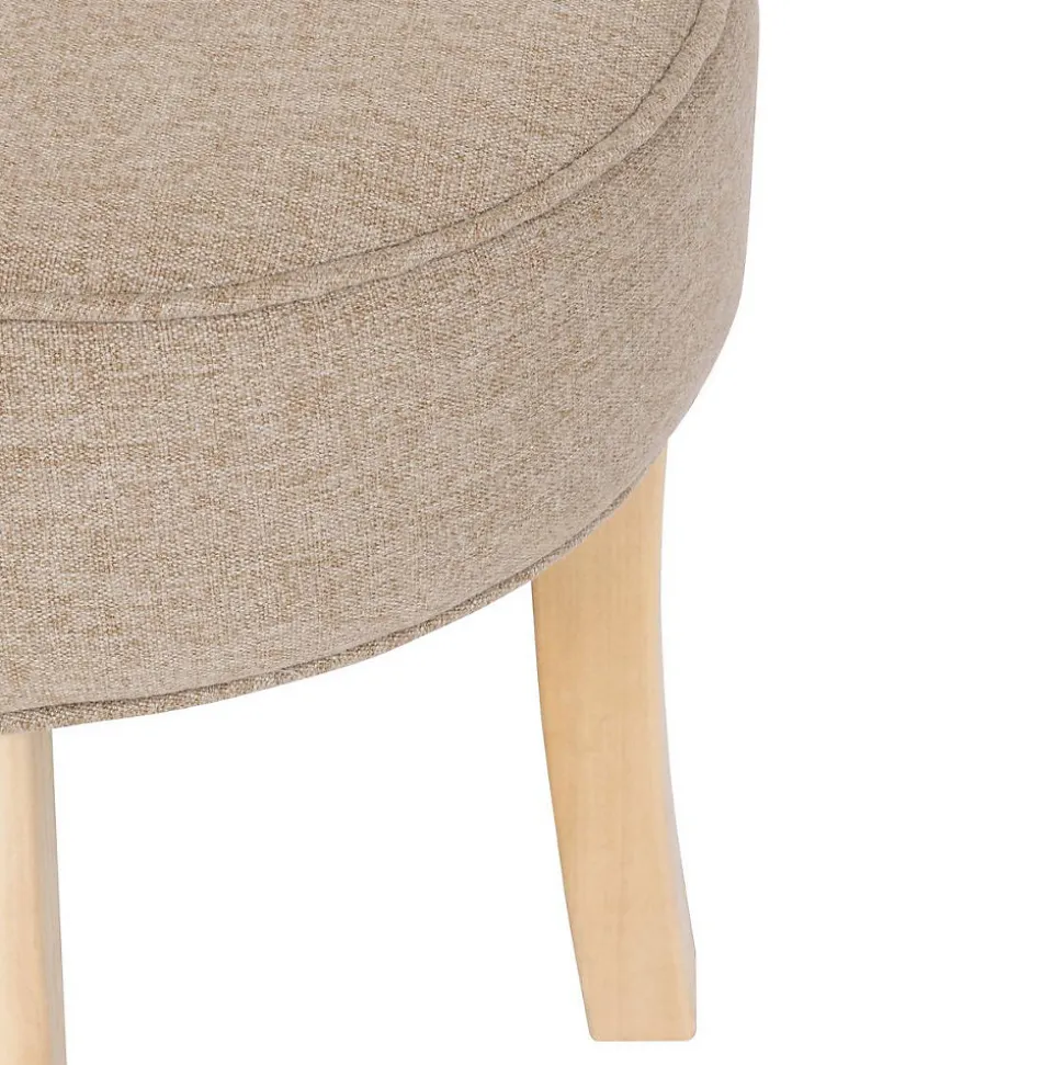 Tabouret Adriel peuplier beige D35x35cm - Atmosphera