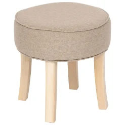 Tabouret Adriel peuplier beige D35x35cm - Atmosphera
