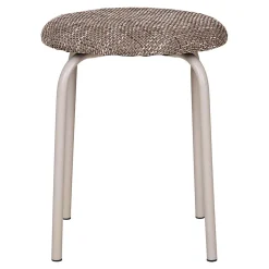 Tabouret Asmara en Mélange de Marrons - Design Élégant Diam.43x43 cm, HN1262