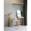 Tabouret Bas Abano, Marron, Bois, 42x42x46,5 cm, Seven Design