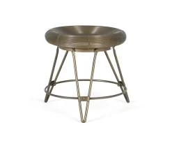 Tabouret bas en métal de style industriel