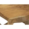Tabouret Bas Natura 13, Marron, Bois, 40x32x42 cm, Seven Design