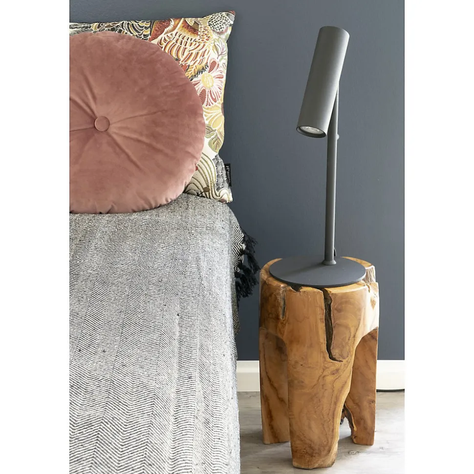 Tabouret Bas Rose, Marron, Bois, 26x26x40 cm, Seven Design