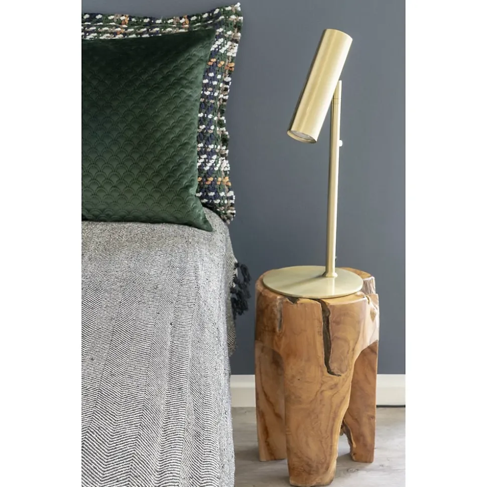 Tabouret Bas Rose, Marron, Bois, 26x26x40 cm, Seven Design