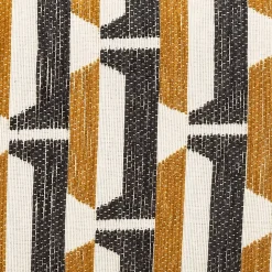 Tabouret d'appoint Chiara noir jaune moutarde et blanc - Atmosphera