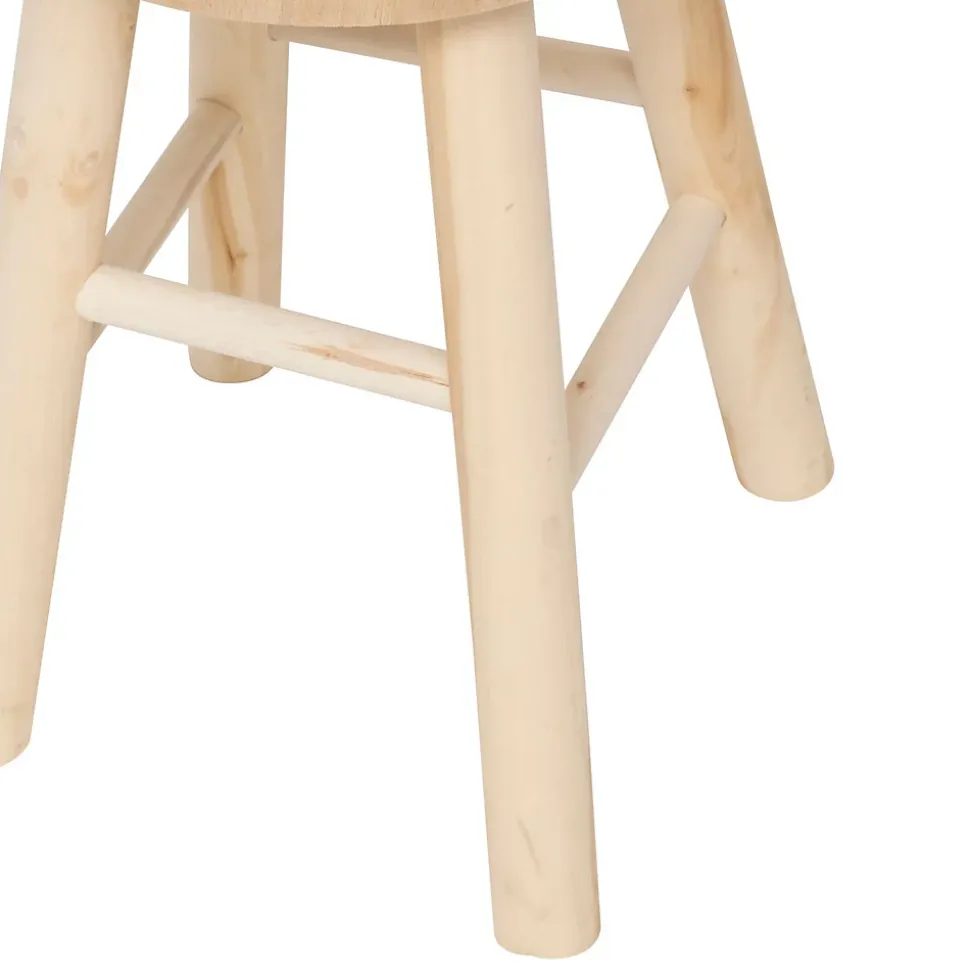 Tabouret d'appoint en bois massif NYAR