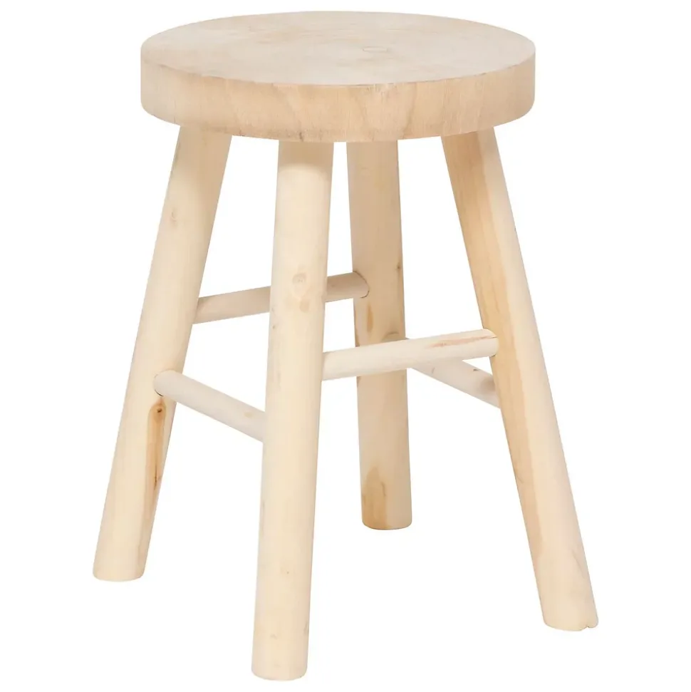 Tabouret d'appoint en bois massif NYAR