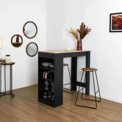 Tabouret de bar en acacia VISBY