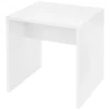 Tabouret de maquillage siège en bois MDF blanc pour table coiffeuse 40x36x41cm
