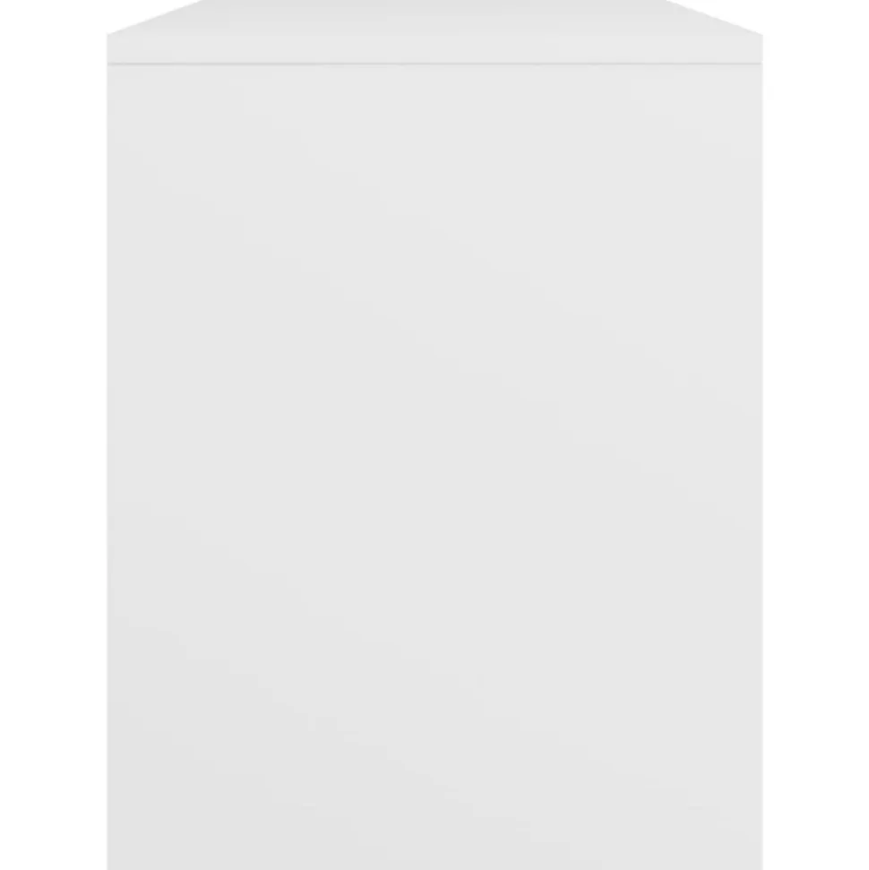 Tabouret de toilette Blanc 70x35x45 cm Bois d'ingénierie vidaXL