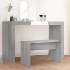 Tabouret de toilette Sonoma gris 70x35x45 cm Bois d'ingénierie vidaXL