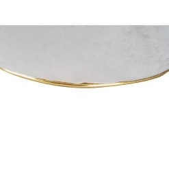 Tabouret Design "Contessa" 60cm Taupe & Or