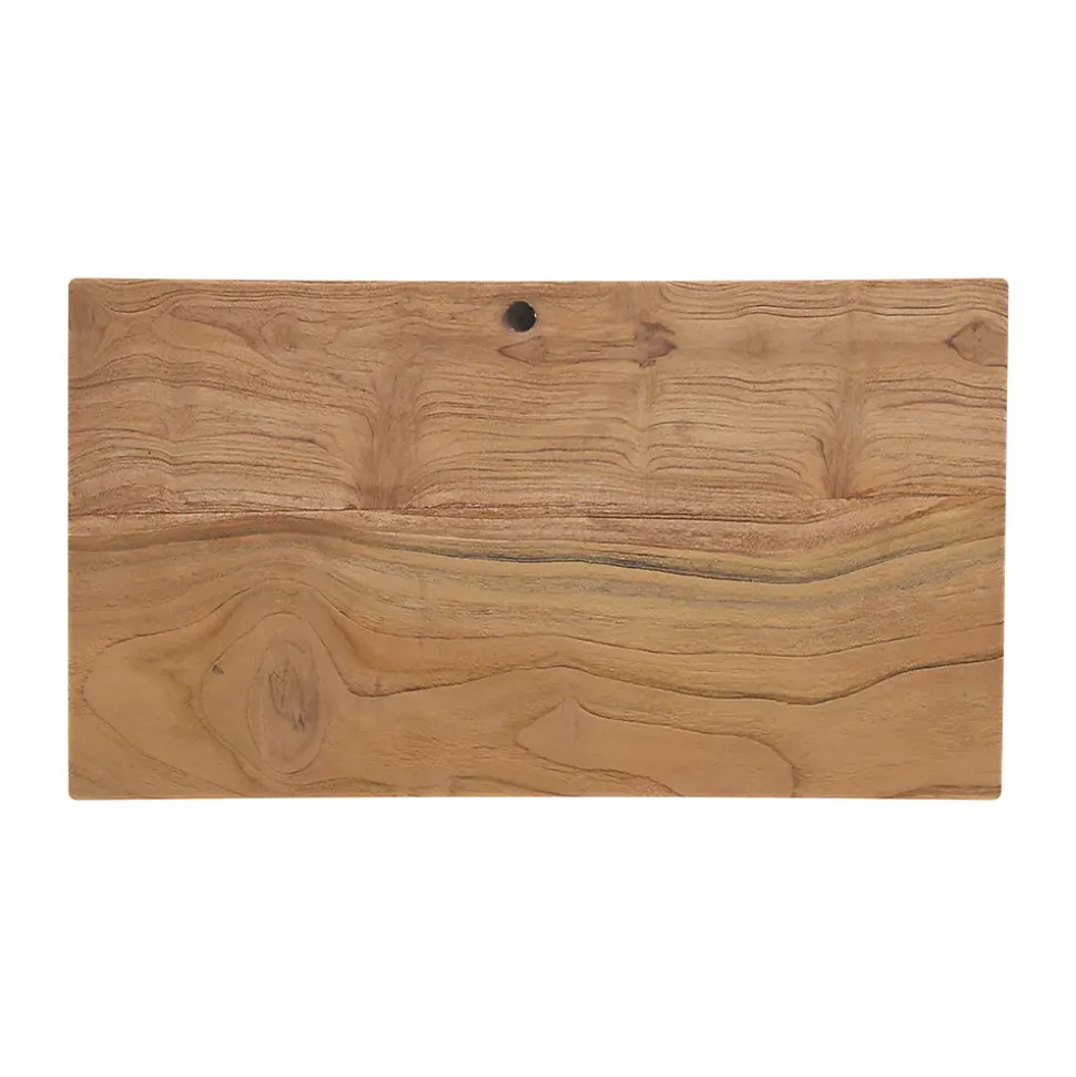 Tabouret en bois de teck recyclé - Eka