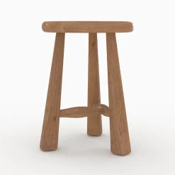 Tabouret en bois d'orme H42 cm - Toby
