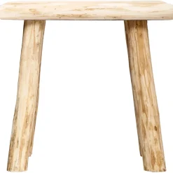Tabouret en bois Woody - H.32 cm - Naturel