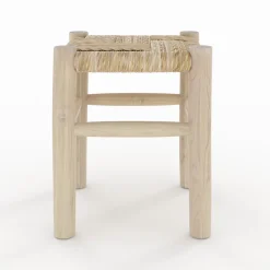 Tabouret en branche de teck H35,5 cm - Popa