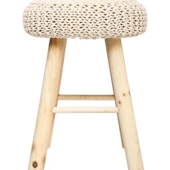 Tabouret en maille Suzette - H. 43 cm