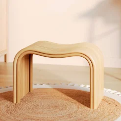 Tabouret en rotin naturel 68 cm - Wave