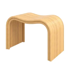 Tabouret en rotin naturel 68 cm - Wave