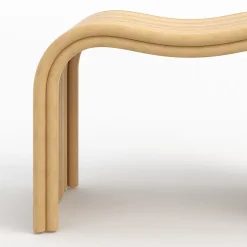 Tabouret en rotin naturel 68 cm - Wave
