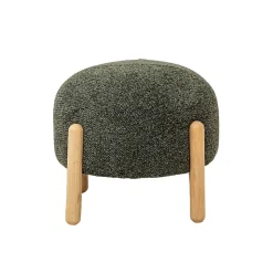 Tabouret en tissu bouclette Nério