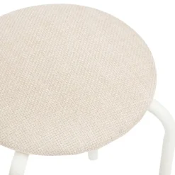 Tabouret Flexy Plus beige en tissu chiné - Beige- 5five