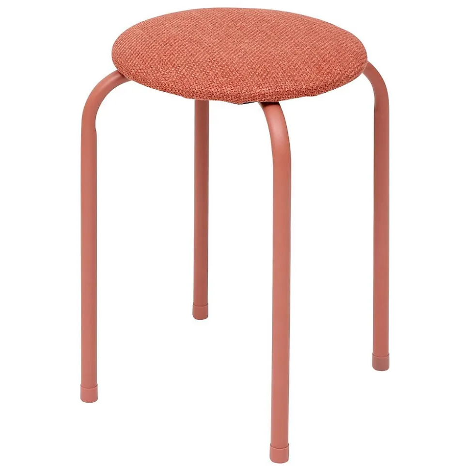 Tabouret Flexy Plus rose foncé en tissu chiné - Rose foncé- 5five