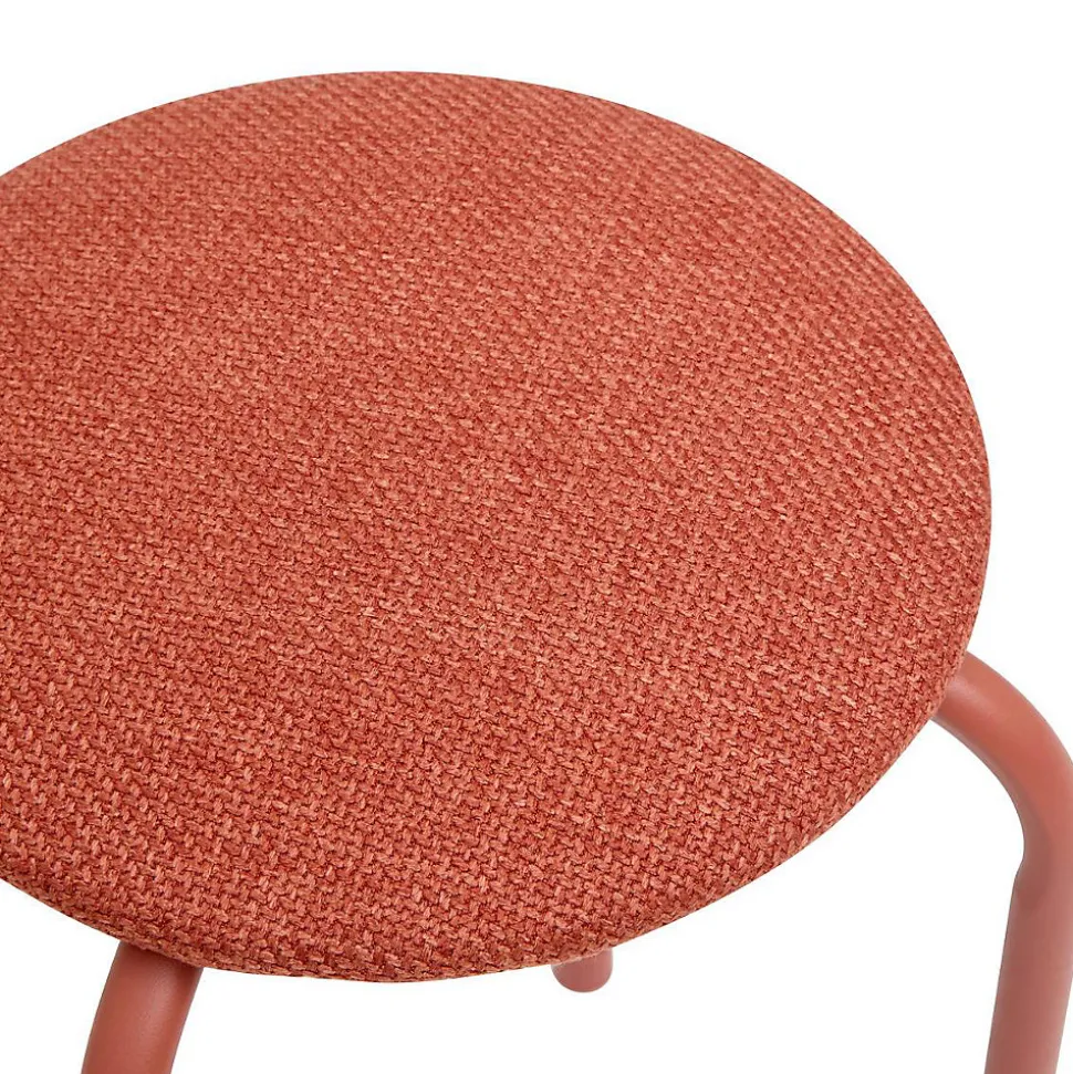 Tabouret Flexy Plus rose foncé en tissu chiné - Rose foncé- 5five