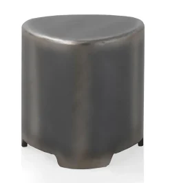 Tabouret laqué en couleur métallique