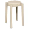 Tabouret Plasta en plastique beige - Beige- 5five