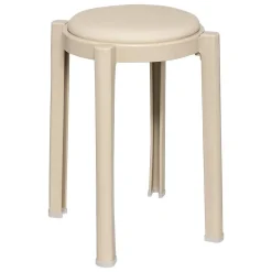 Tabouret Plasta en plastique beige - Beige- 5five