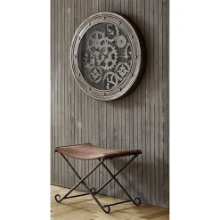 Tabouret Pliable en Cuir 