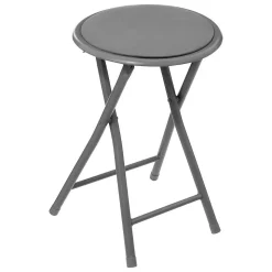 Tabouret pliant Velours Gris - 5Five
