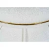 Tabouret Rond Déco "Corin" 55cm Blanc & Or
