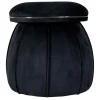 Tabouret Rond Design "Corin" 55cm Noir & Gris