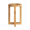 Tabouret rond en bois de teck recyclé H45,5 cm - Noé