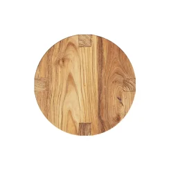 Tabouret rond en bois de teck recyclé H45,5 cm - Noé