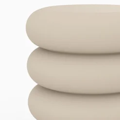 Tabouret rond en métal gris H41 cm - Félicie