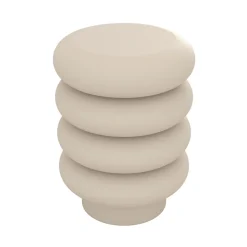 Tabouret rond en métal gris H41 cm - Félicie