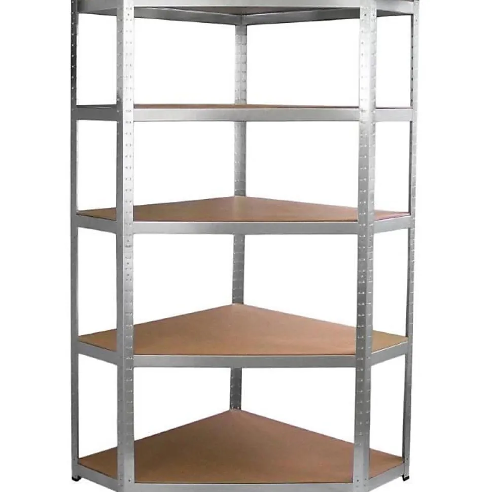 Étagere d angle Fieldmann FDR 1840R acier galvanisé gris panneaux MDF 5 mm 175 kg
