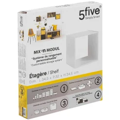 Étagère 1 case Blanc Mix N' Modul - 5Five