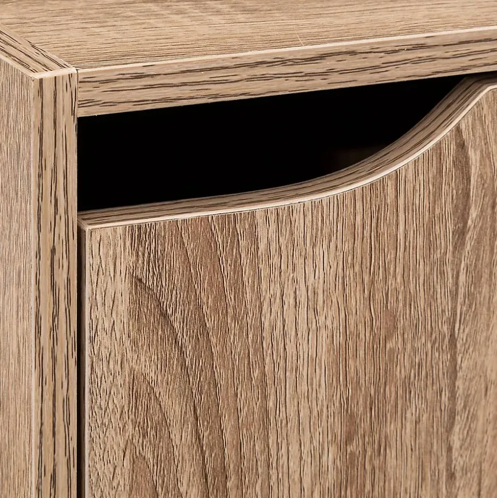 Étagère 3 cases avec portes Effet chêne naturel Mix N' Modul - 5Five