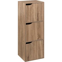 Étagère 3 cases avec portes Effet chêne naturel Mix N' Modul - 5Five