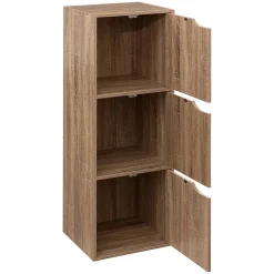 Étagère 3 cases avec portes Effet chêne naturel Mix N' Modul - 5Five