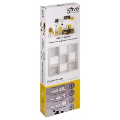 Étagère 9 cases Blanc Mix N' Modul - 5Five