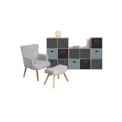 Étagère 6 cases Effet bois naturel Mix N' Modul - 5Five