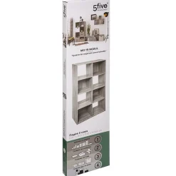 Étagère 8 cases Effet chêne gris Mix N' Modul - 5Five