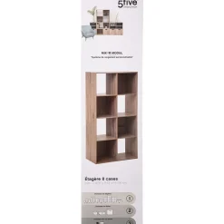Étagère 8 cases Effet chêne naturel Mix N' Modul - 5Five