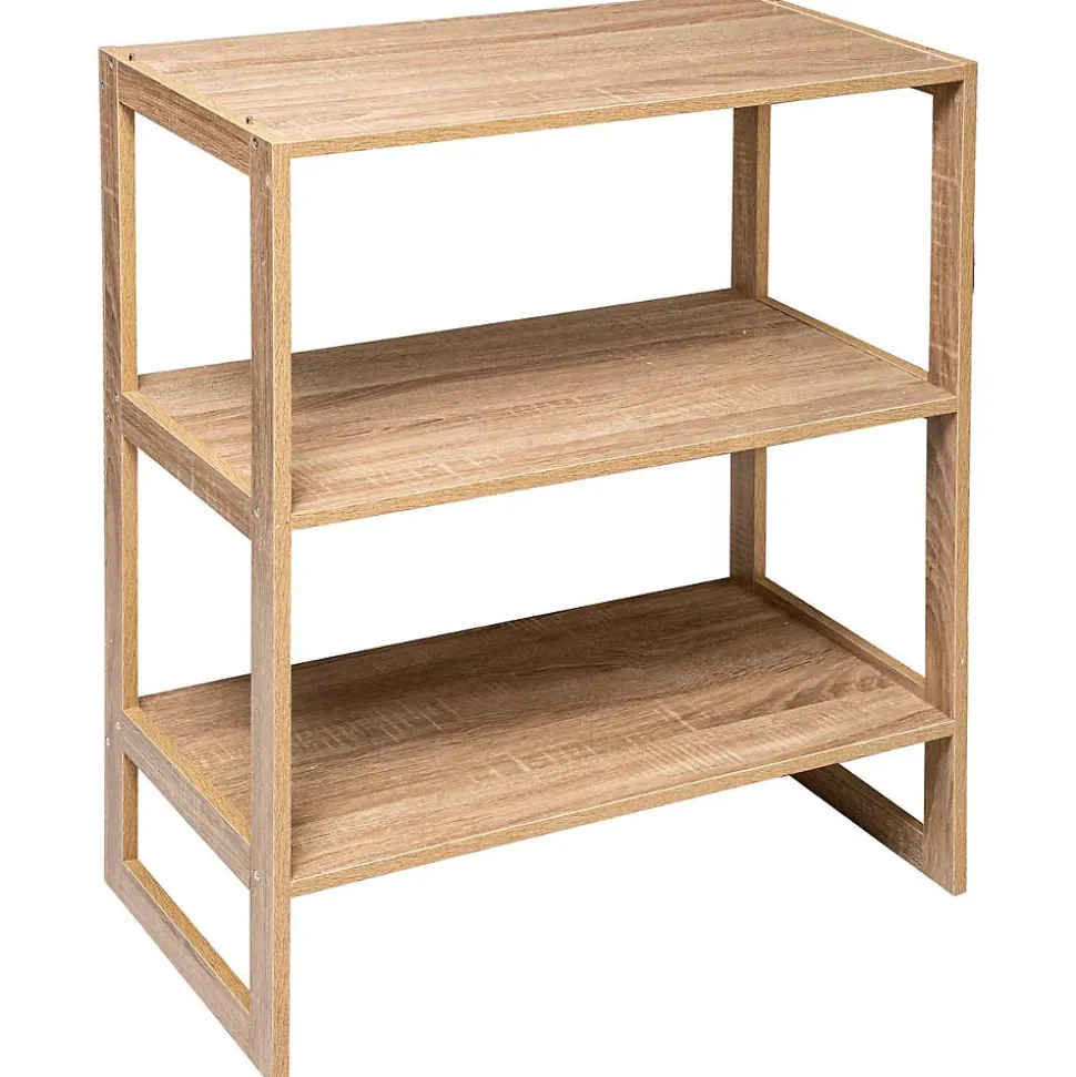Étagère 4 cases empilables Effet chêne naturel Mix N' Modul - 5Five